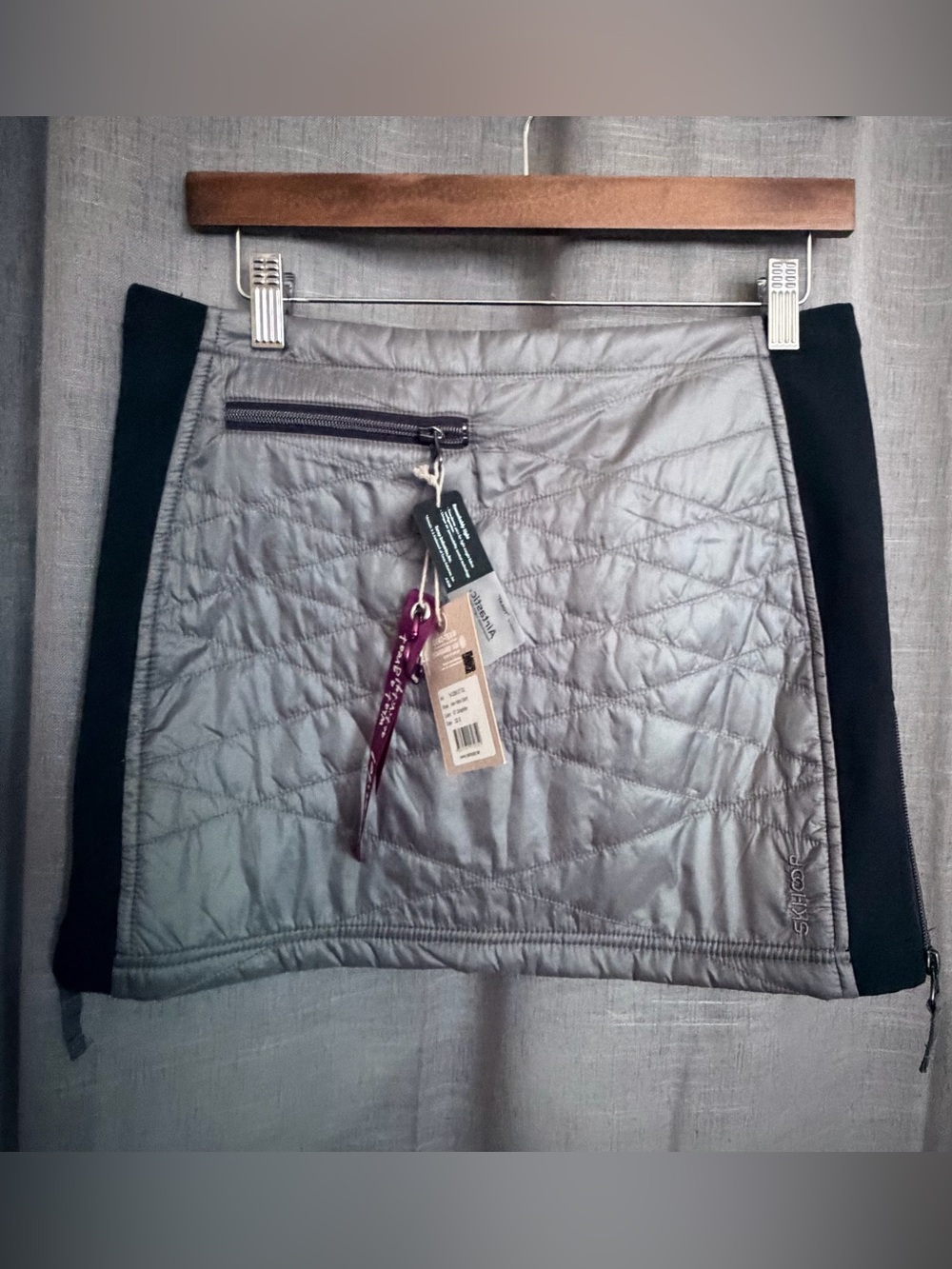 Skhoop Kari Mini Skirt Graphite NWT Small